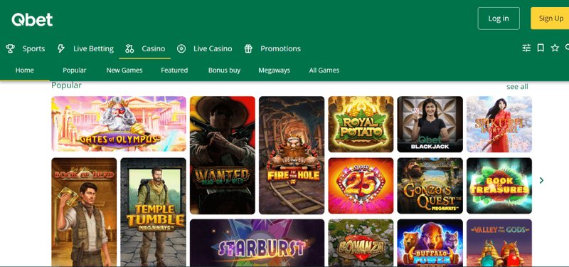 Overview of casino qbet